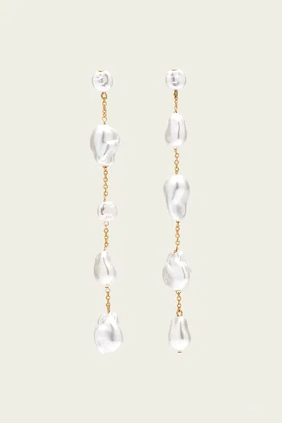 Cult Gaia Vana Earrings In Pearl