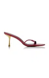 Cult Gaia Veda Leather Sandals In Red