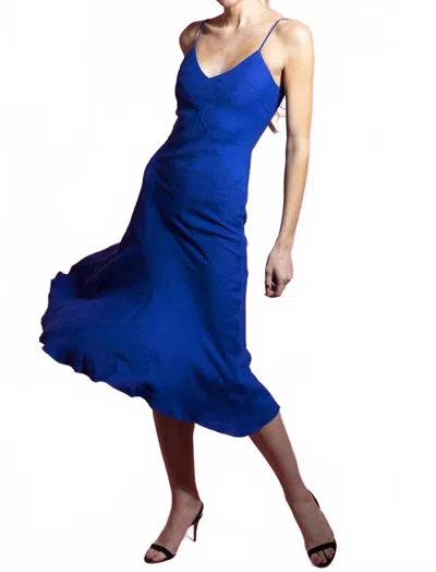 Cult Gaia Veda Midi Dress In Persian Blue
