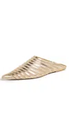 Cult Gaia Venice Flats Brass