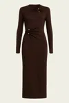 Cult Gaia Vera Dress In Java In Brown