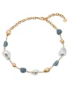 Cult Gaia Verona Mixed Stone Choker Necklace, 10.23 In Gold
