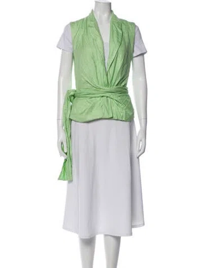 Pre-owned Cult Gaia Vest In Green