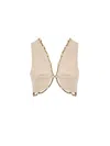 Cult Gaia Vest In Cotton Cypria With Gold Chain Edge  In Neutral