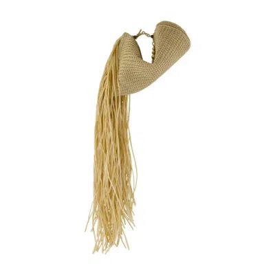 Cult Gaia Viera Clutch In Beige