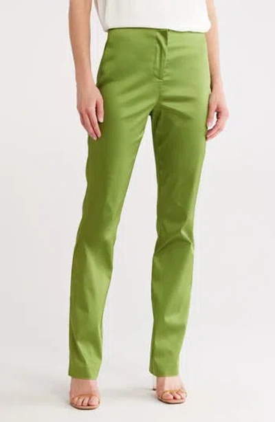 Cult Gaia Villie Slim Fit Pants In Green