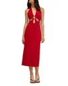 Cult Gaia Vinna Midi Dress In Merlot In Red