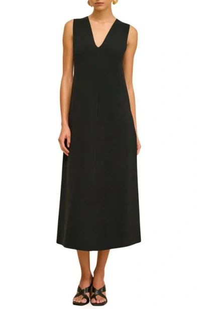 Cult Gaia Viollet Sleeveless A-line Dress In Black