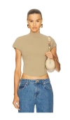Cult Gaia Virginiana Knit Top In Brown