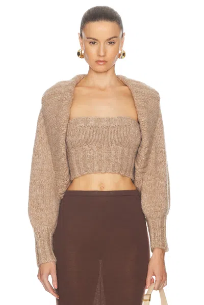 Cult Gaia Virginie Sweater Set In Fog