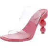 Cult Gaia Vita Womens High Heel Open Toe Heels In Pink