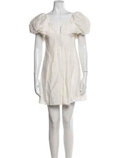 Pre-owned Cult Gaia V-neck Mini Dress In Multi