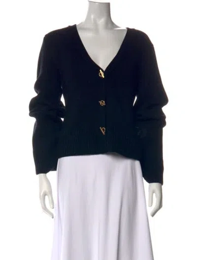Pre-owned Cult Gaia V-neck Sweater In Black