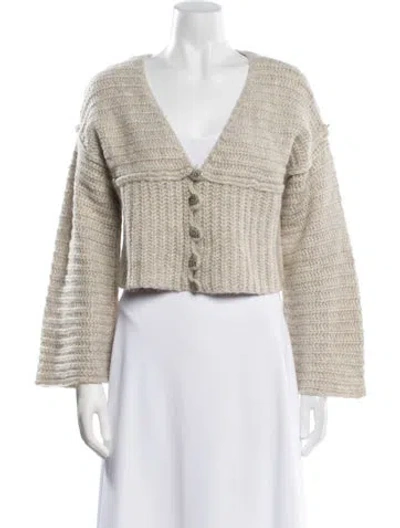 Pre-owned Cult Gaia V-neck Sweater In Gray