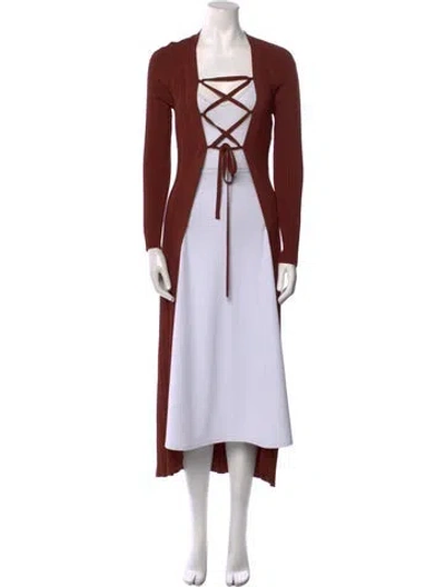 Pre-owned Cult Gaia V-neck Sweater In Neutral