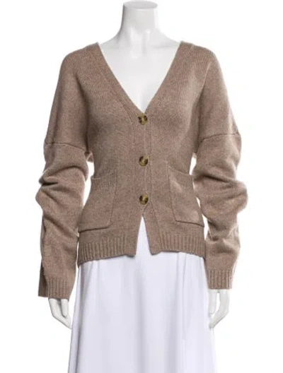 Pre-owned Cult Gaia V-neck Sweater In Neutral