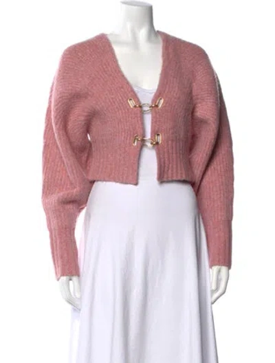 Pre-owned Cult Gaia V-neck Sweater In Pink