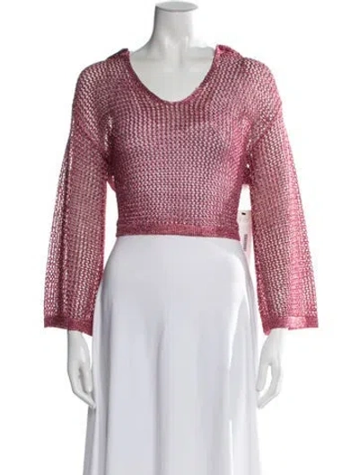 Pre-owned Cult Gaia V-neck Sweater W/ Tags In Multi