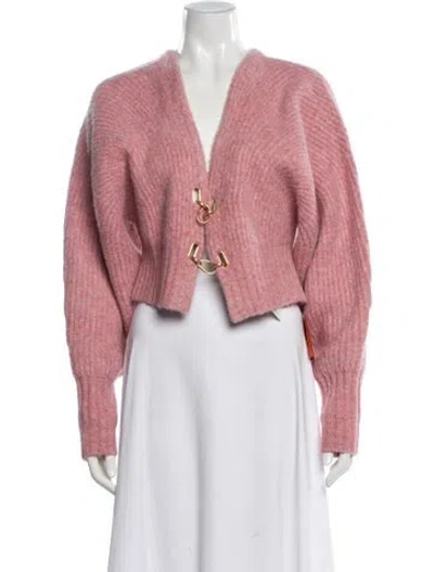 Pre-owned Cult Gaia V-neck Sweater W/ Tags In Pink