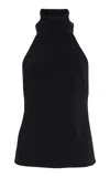 Cult Gaia Wake Knit Top In Black