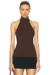 Cult Gaia Wake Knit Top In Java In Java