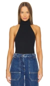 Cult Gaia Wake Knit Top In Black In 黑色