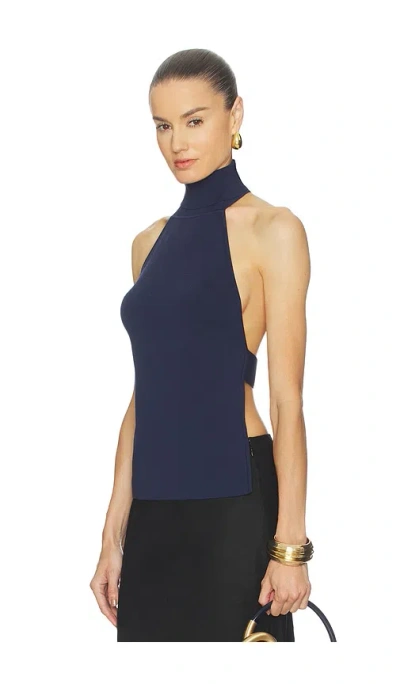 Cult Gaia Wake Top In Blue