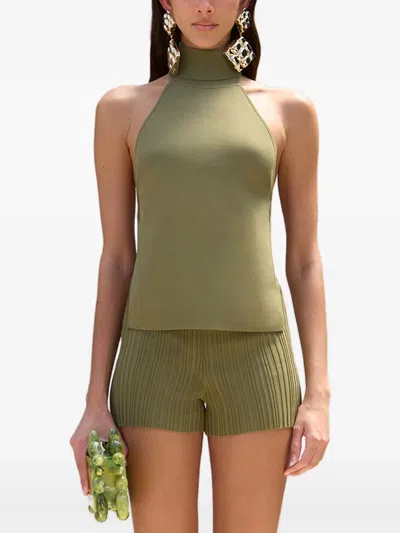 Cult Gaia Wake Top In Green