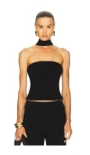 Cult Gaia Wali Knit Top In Black