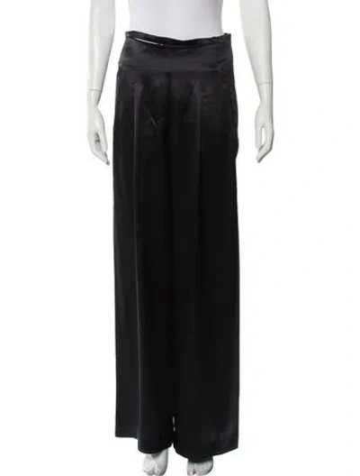 Pre-owned Cult Gaia Wide Leg Pants In Black