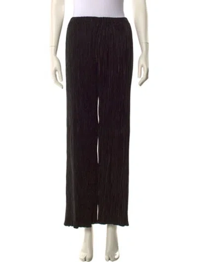 Pre-owned Cult Gaia Wide Leg Pants In Black