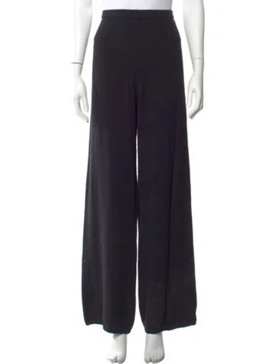 Pre-owned Cult Gaia Wide Leg Pants In Black
