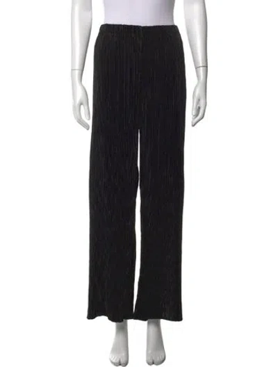 Pre-owned Cult Gaia Wide Leg Pants In Black