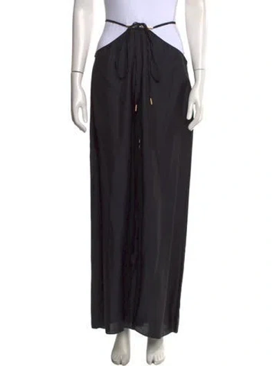 Pre-owned Cult Gaia Wide Leg Pants In Black