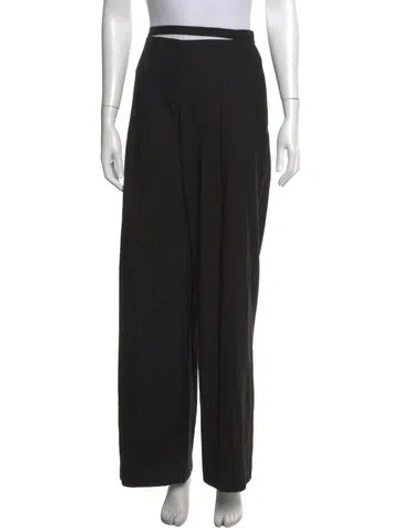 Pre-owned Cult Gaia Wide Leg Pants In Black