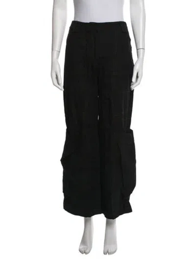Pre-owned Cult Gaia Wide Leg Pants In Black