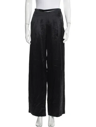 Pre-owned Cult Gaia Wide Leg Pants In Black