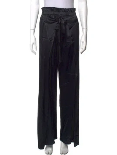 Pre-owned Cult Gaia Wide Leg Pants In Black
