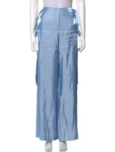 Pre-owned Cult Gaia Wide Leg Pants In Blue