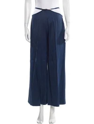 Pre-owned Cult Gaia Wide Leg Pants In Blue