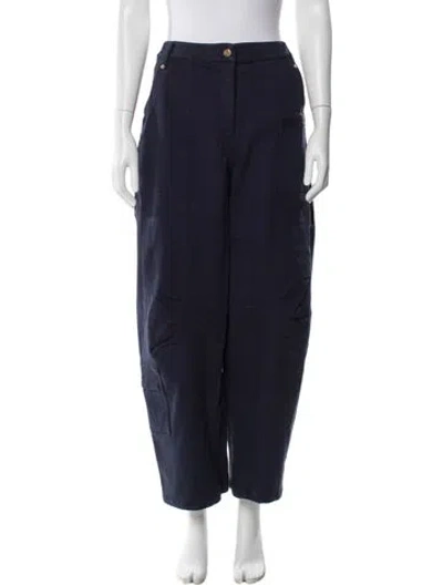 Pre-owned Cult Gaia Wide Leg Pants In Blue