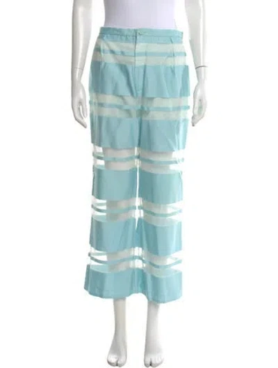 Pre-owned Cult Gaia Wide Leg Pants In Blue