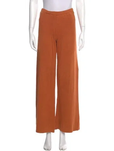 Pre-owned Cult Gaia Wide Leg Pants In Brown