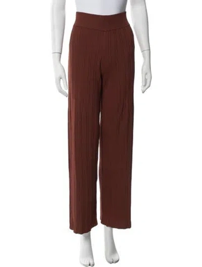 Pre-owned Cult Gaia Wide Leg Pants In Brown