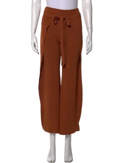 Pre-owned Cult Gaia Wide Leg Pants In Brown