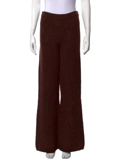 Pre-owned Cult Gaia Wide Leg Pants In Brown