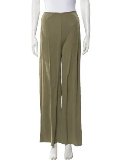 Pre-owned Cult Gaia Wide Leg Pants In Green