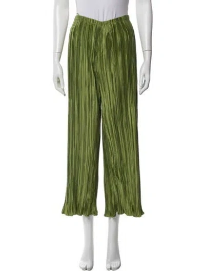 Pre-owned Cult Gaia Wide Leg Pants In Green