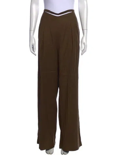 Pre-owned Cult Gaia Wide Leg Pants In Green