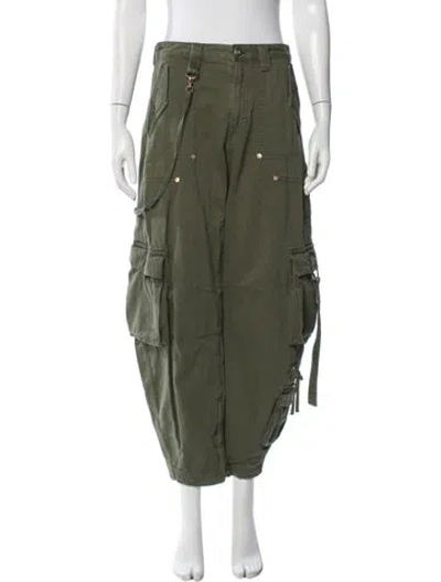 Pre-owned Cult Gaia Wide Leg Pants In Green